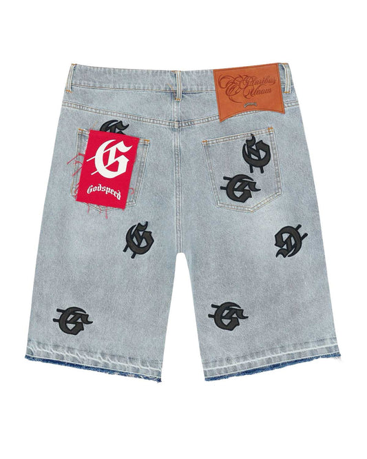 Godspeed Infinity Denim Shorts Blue Boom