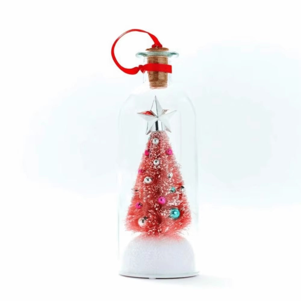 (B2G1 Free)2026 Recordable Christmas Tree Message Bottle Xmas Holiday Keepsake Christmas Props Christmas Ornament Christmas Tree Ornaments
