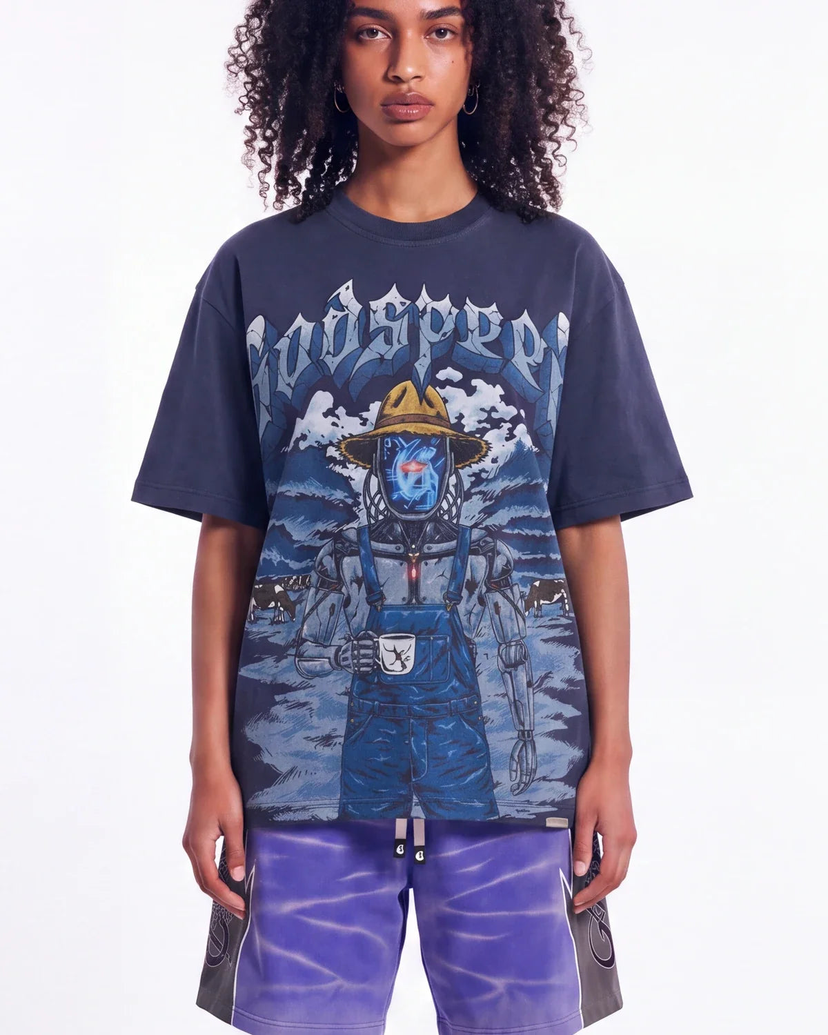 Godspeed Aura Farm II NG Tee Navy