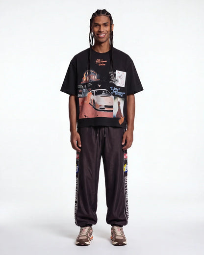 All Human White Ferrari V2 Tee Black