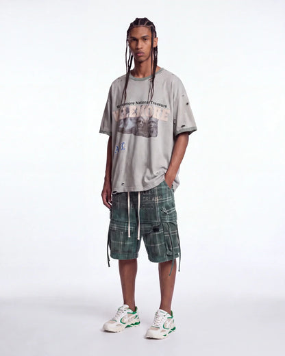 Vale Forever Camp Ringer Tee Green