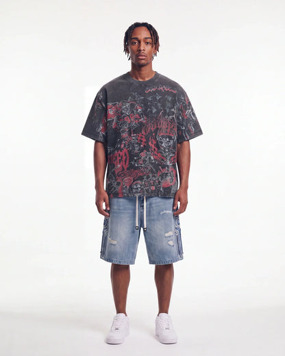 Godspeed Sketch Archive Tee Grey Wash