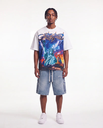 Godspeed Liberty Reigns Tee White