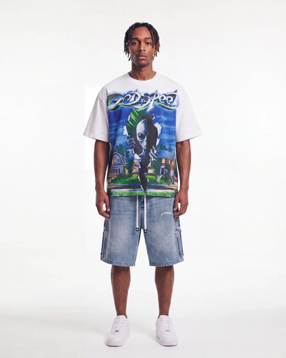 Godspeed Neighborhood Watch Tee White