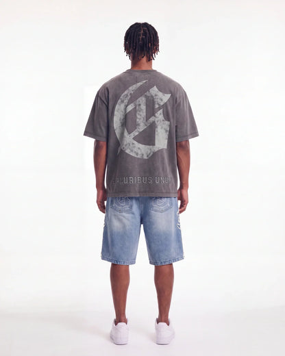 Godspeed Collegiate Tee Grey Wash