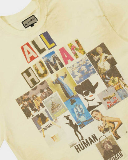 All Human Copy & Paste Tee Cream