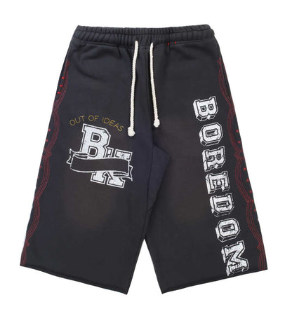 Boredom Kills Collegiate Sweatshorts Vintage Black