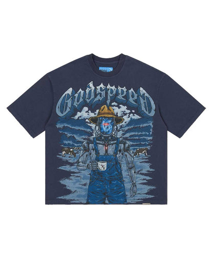 Godspeed Aura Farm II NG Tee Navy