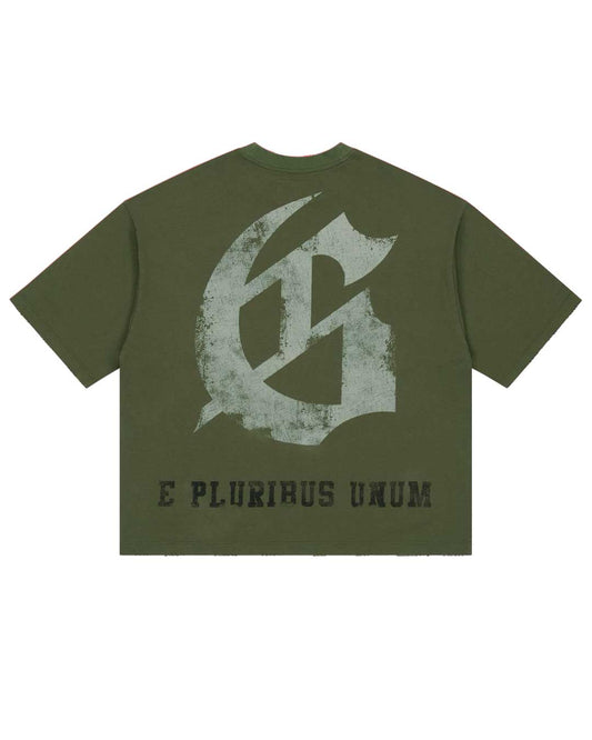 Godspeed Collegiate Tee Olive Wash
