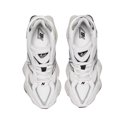 U9060JRB New Balance 9060 White Black Metallic Silver