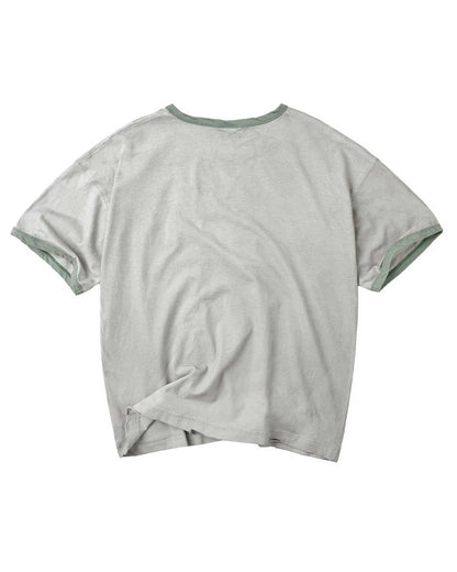 Vale Forever Camp Ringer Tee Green