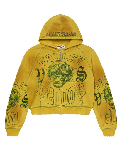 Vale Forever VSX 2000 Zip Up Hoodie Brazil Yellow