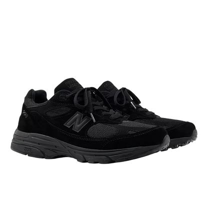U993BL New Balance 993 MiUSA Triple Black Suede