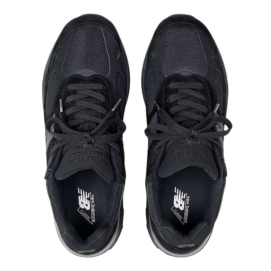 U993BL New Balance 993 MiUSA Triple Black Suede