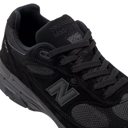U993BL New Balance 993 MiUSA Triple Black Suede